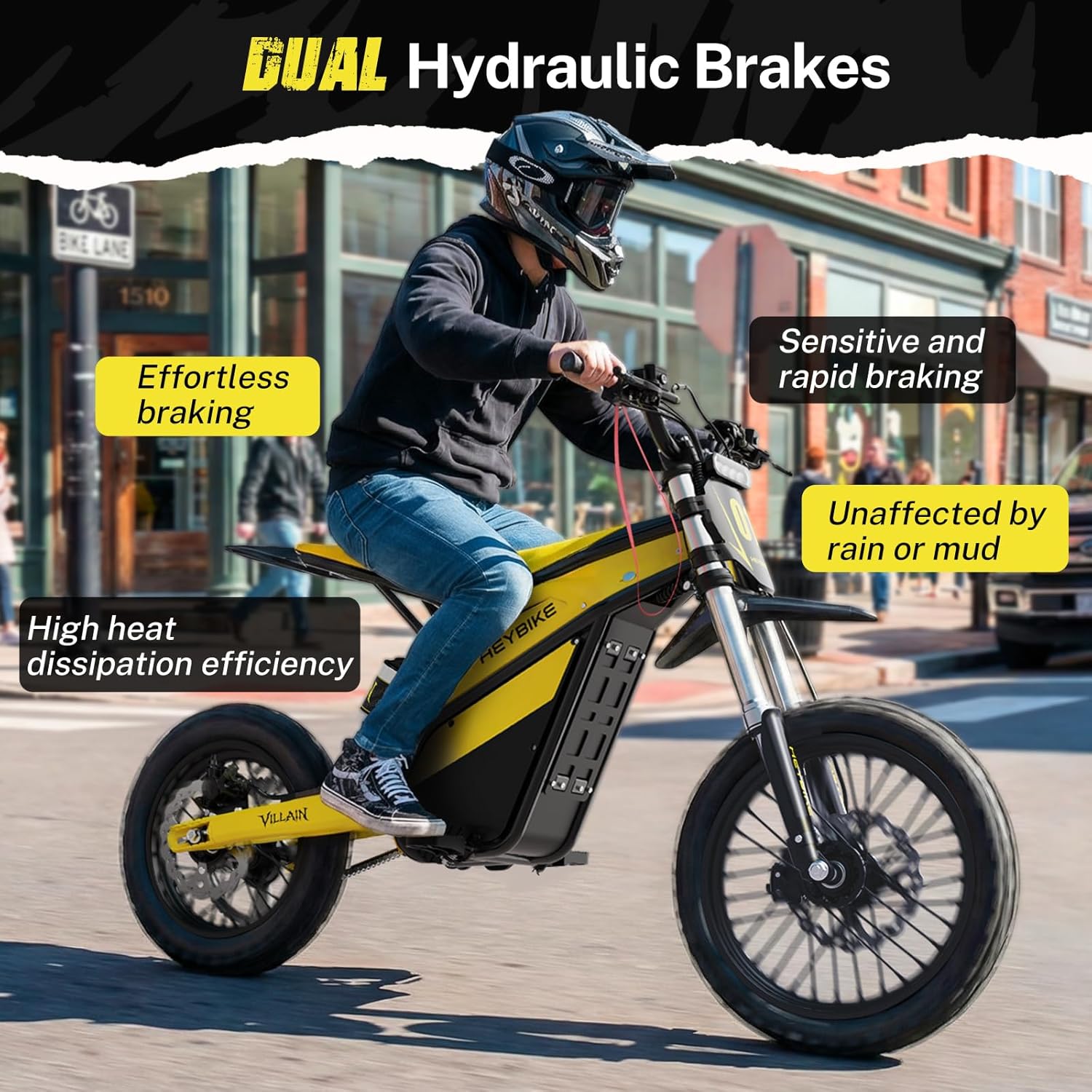 Electric Dirt Bike with 4160W Motor 1352WH