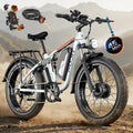 6000W Max Speed 45MPH Dual Motor Electric Bike for Adults,60V 1200Wh