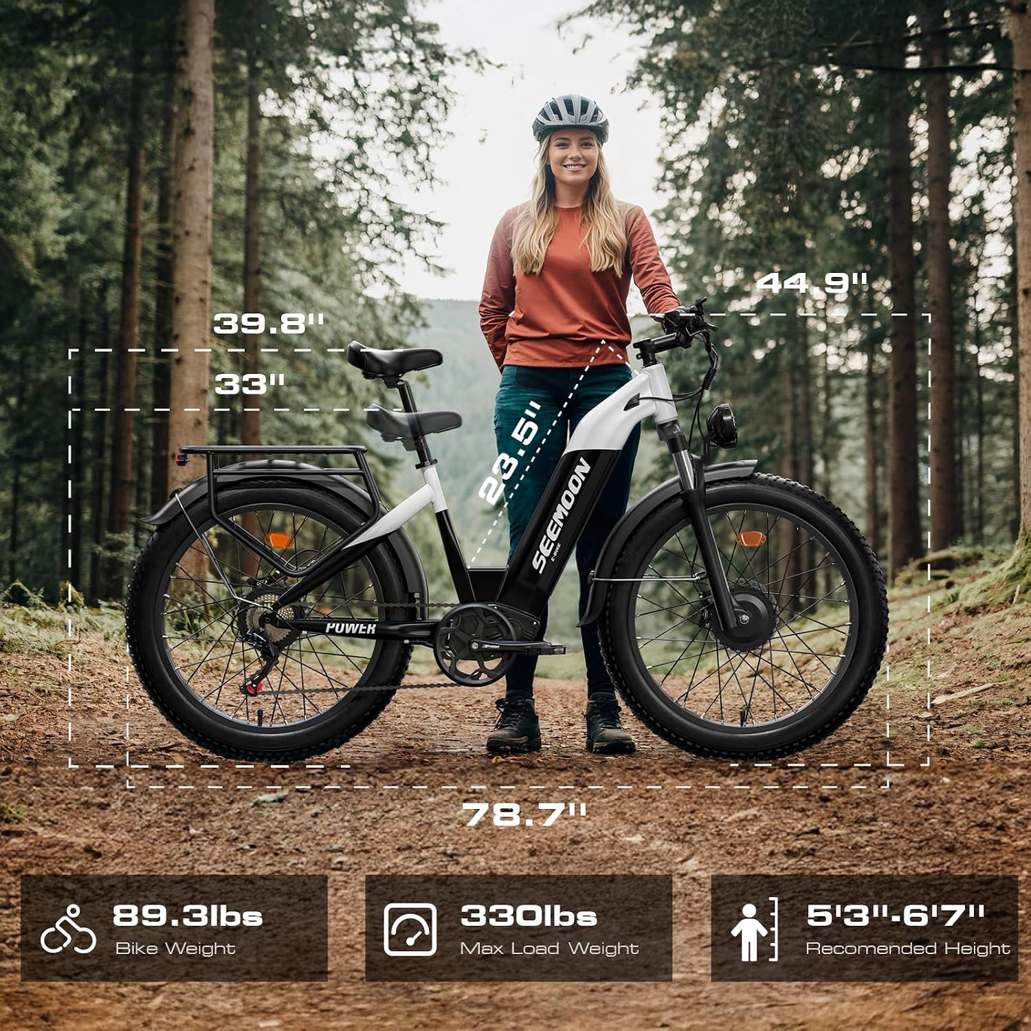 26" Dual Motor All-Terrain Electric Bike – 4000W Peak High-Performance Off-Road Mountain E-Bike