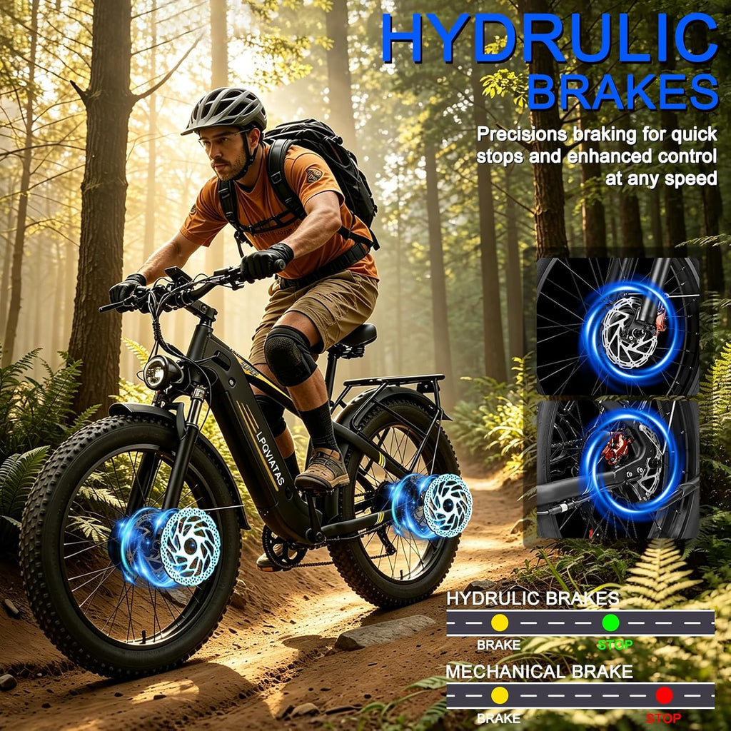 26" AWD Dual Motor Electric Mountain Bike – Peak 8000W All-Terrain E-Bike
