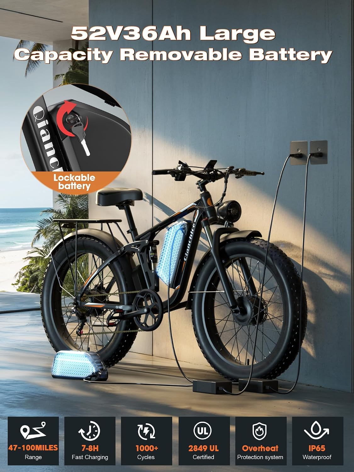 24" Dual Motor All-Terrain Electric Bike – 9000W Peak High-Performance Off-Road E-Bike