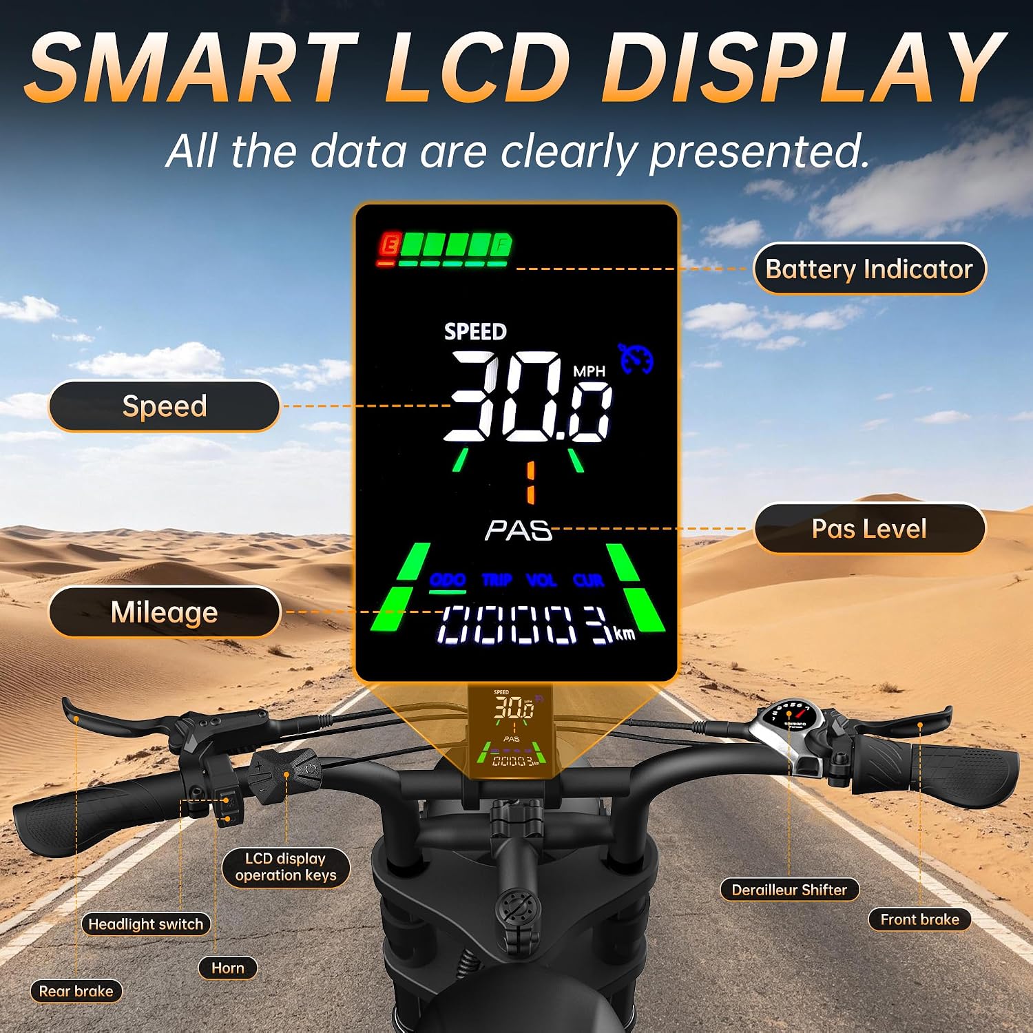 1500W Peak Dual-Suspension Fat Tire Electric Bike for Adults – 30 MPH Moped E-Bike with 60-Mile Range
