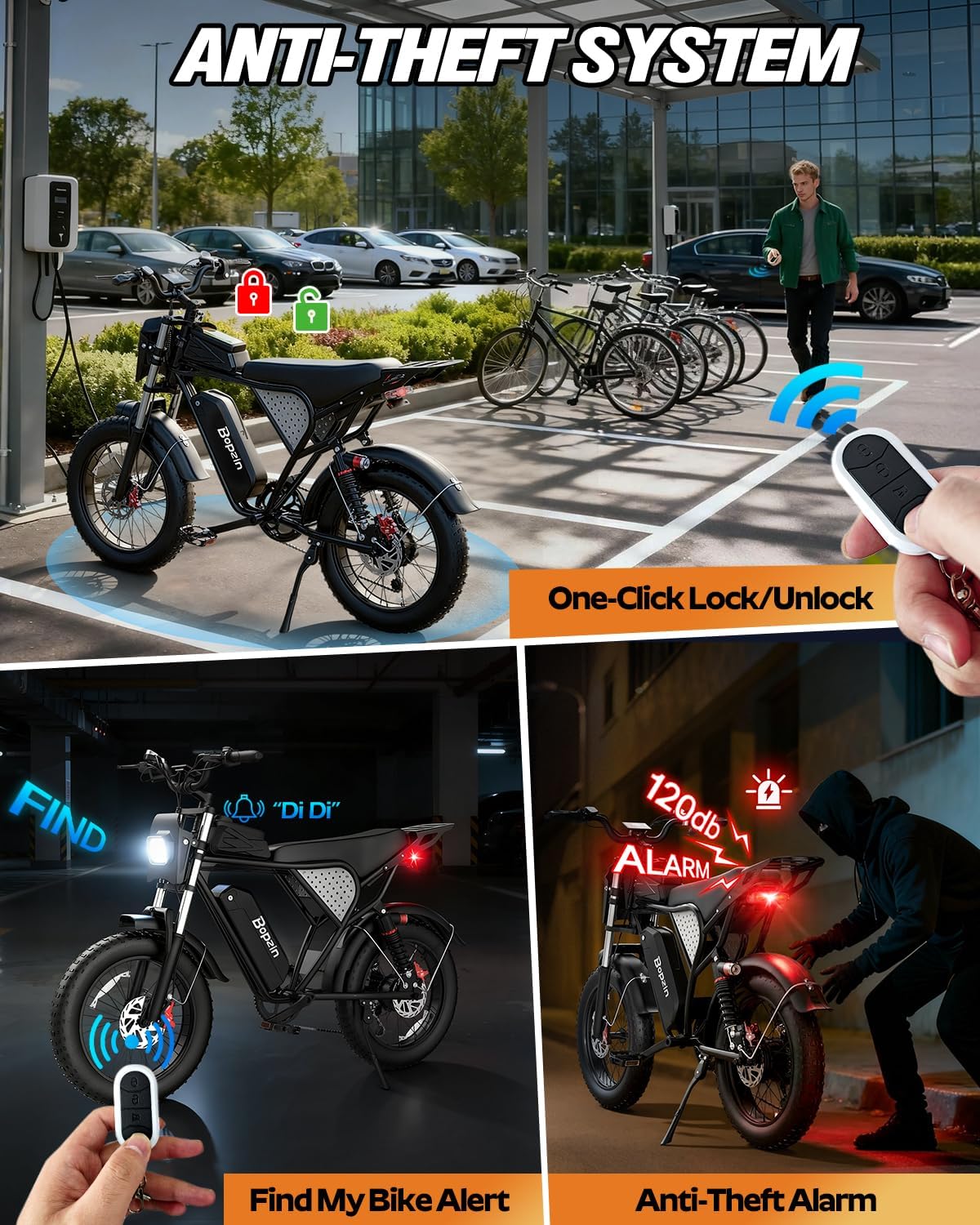 Electric Bike for Adult 1500W-2000W Peak Motor, 48V 20-25AH