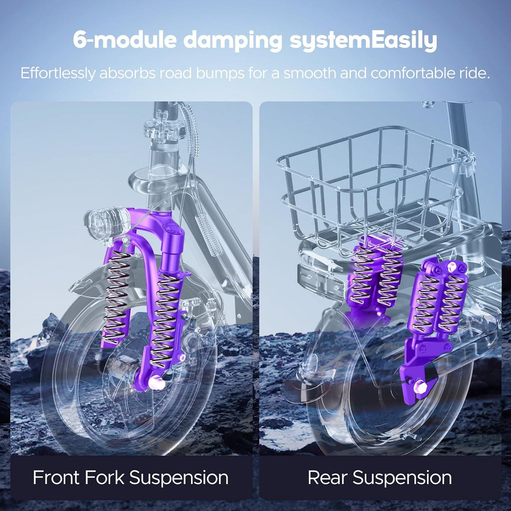 Electric Scooter with Seat for Adults,1000W Peak Power, 35 Mile Long Range