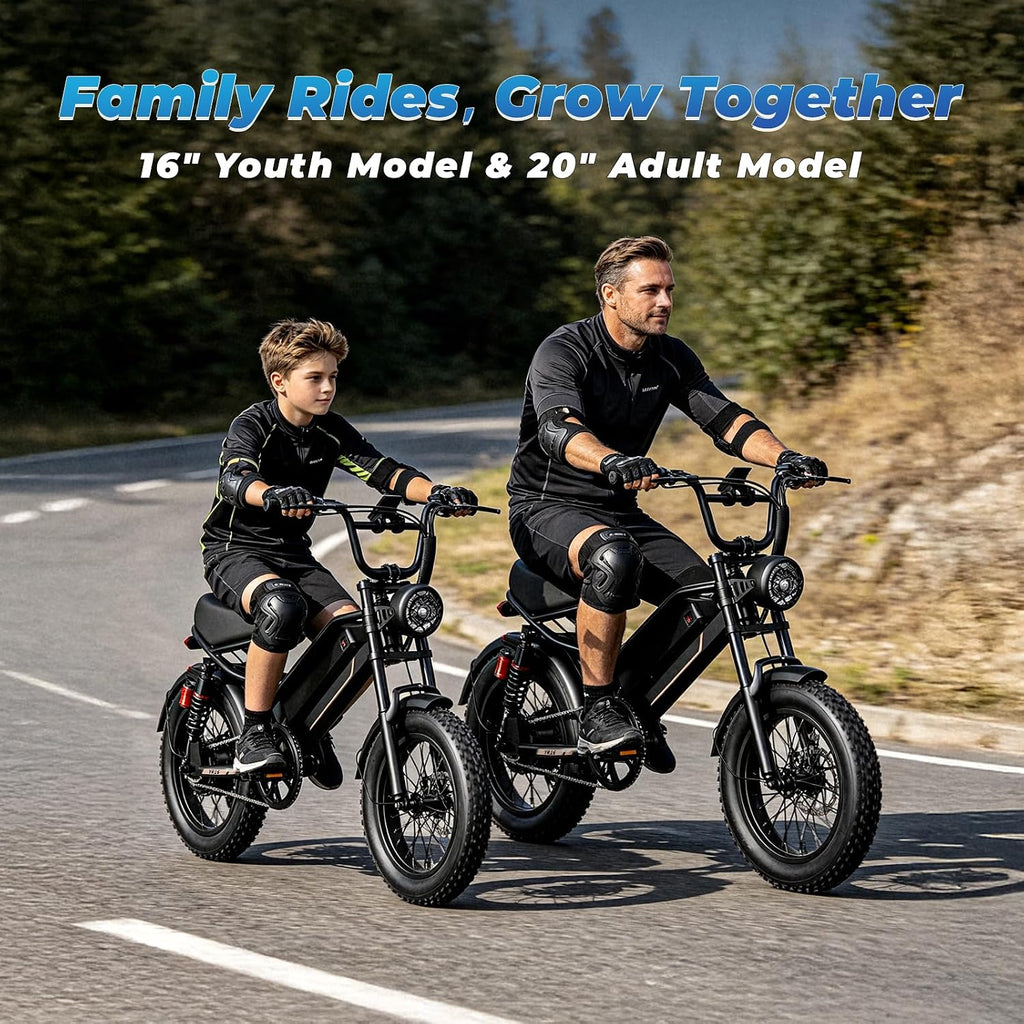 All-Terrain Fat Tire Electric Bike | 2000W Peak Motor & 48V Removable Battery