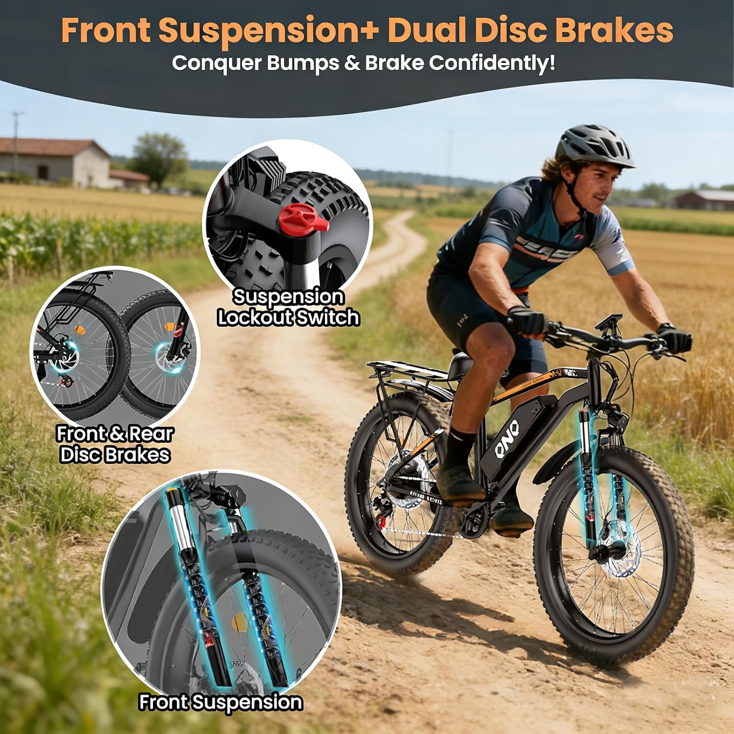 High-Speed Fat Tire Electric Mountain Bike | UL Certified Safety & 7-Speed
