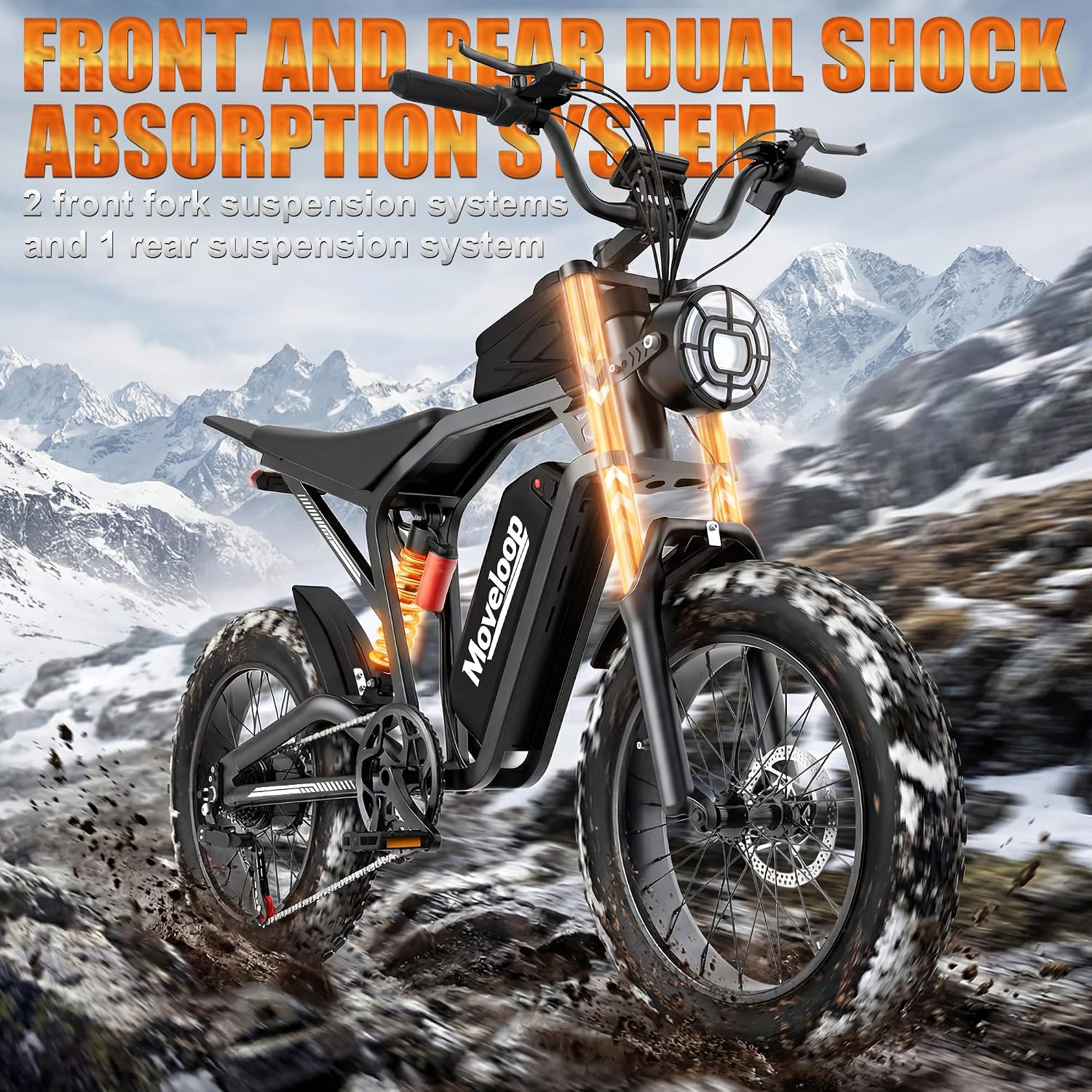 All-Terrain Fat Tire Electric Dirt Bike – 1500W High-Performance E-Bike with NFC Smart Unlock, 48V Long-Range Motorized Utility Bike