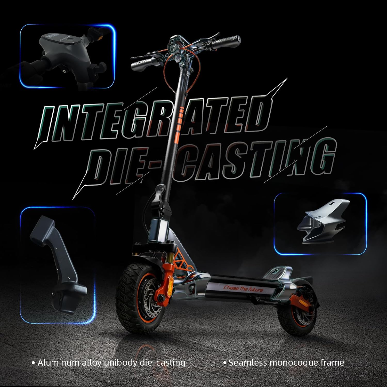 Electric Scooter Adult, 1600W*2 Dual Motor RZ1000, Up to 40-50 Miles Long Range/MAX Speed 31 Mph, Self-Sealing Off Road Tires