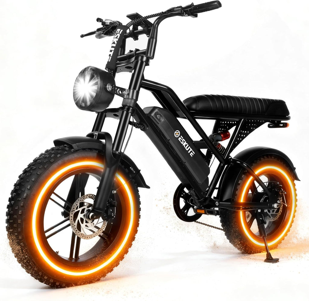 Compact All-Terrain Dual-Suspension Electric Bike – 1500W Peak Commuter E-Bike for Adults (28MPH, 48V 13Ah Removable Battery, 60 Mile Range, 16" x 4.0" Fat Tires, 7-Speed)