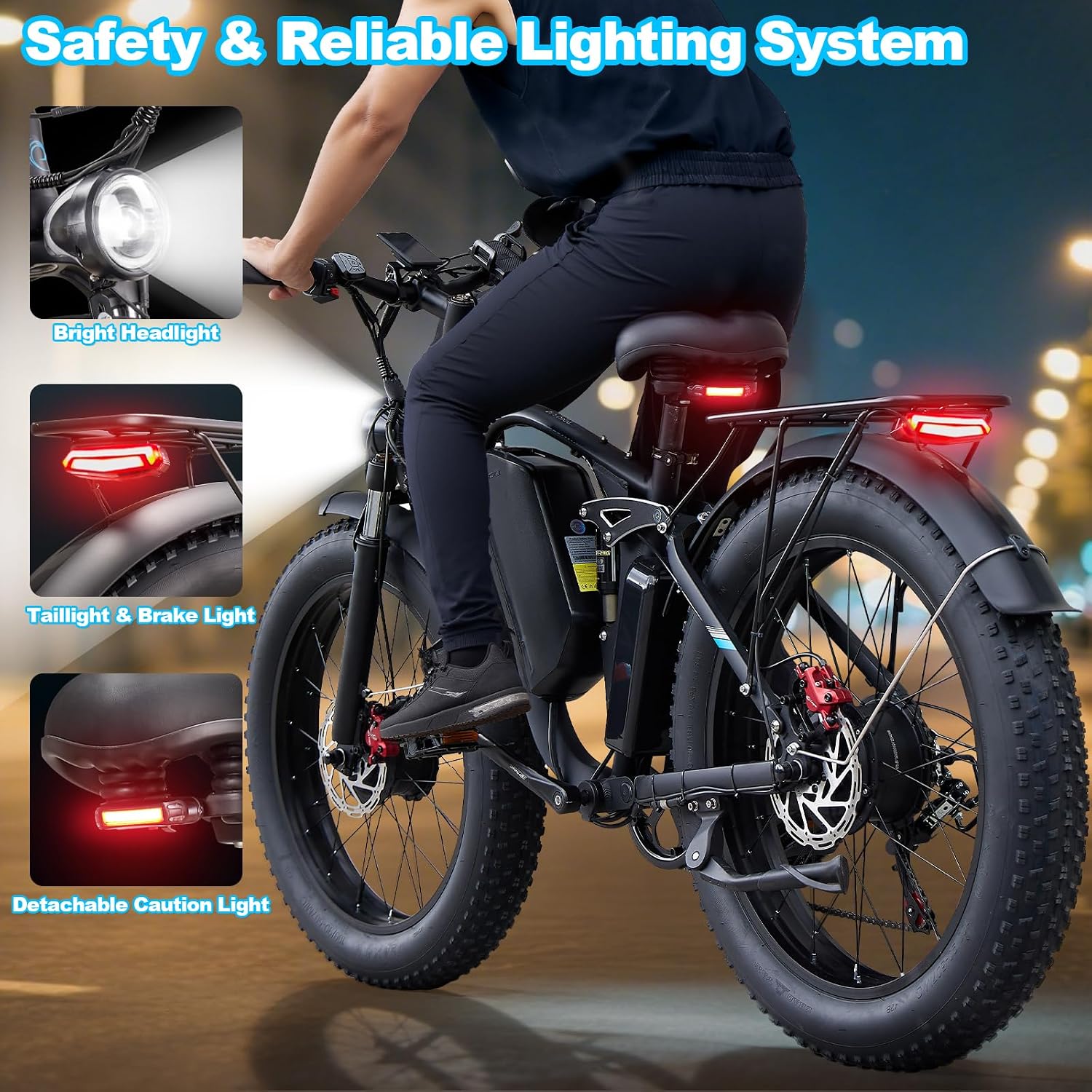 9000W Peak Dual Motor Electric Bike | 47MPH Full Suspension Fat Tire E-Bike