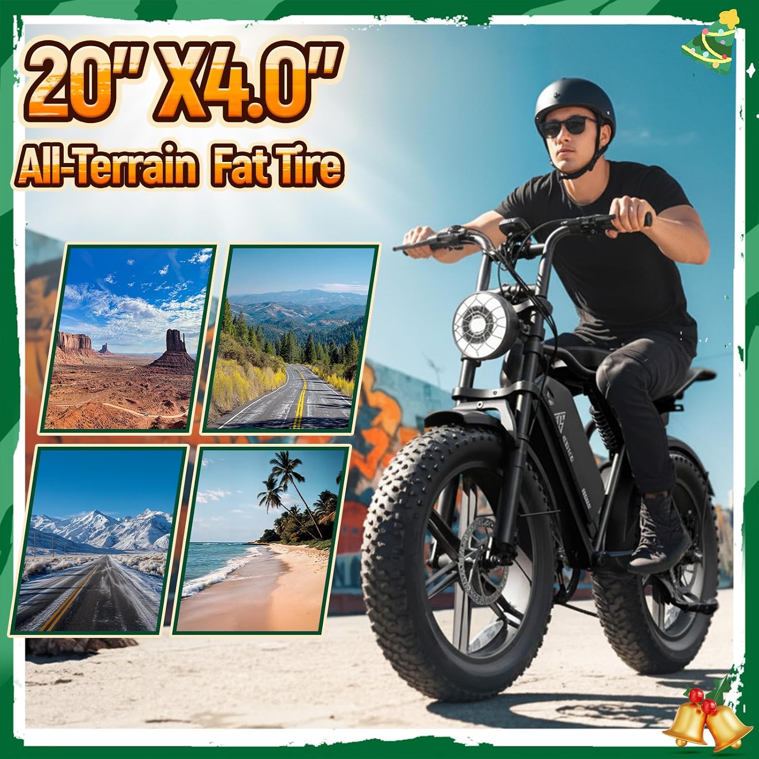 Electric Bike for Adults, 1500W Peak Motor 60 Miles Fat Tire Ebike with 48V 15Ah