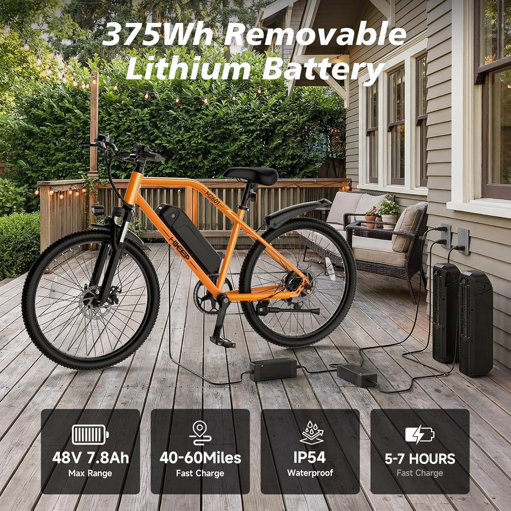 High-Performance 26-Inch Electric Mountain Bike