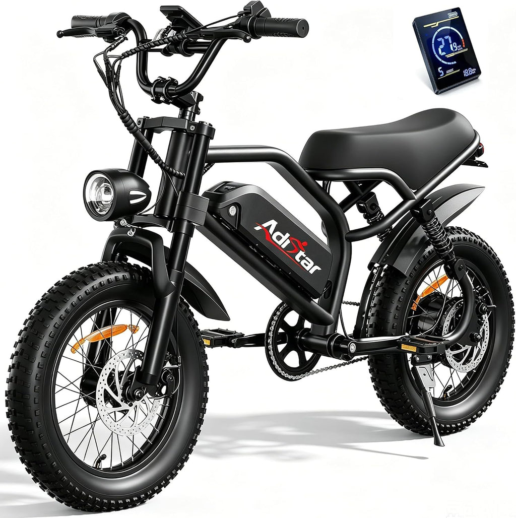Electric Bike for Adults/Teens, Peak 1500W & 65 Miles Long Range, 48V 15.6Ah