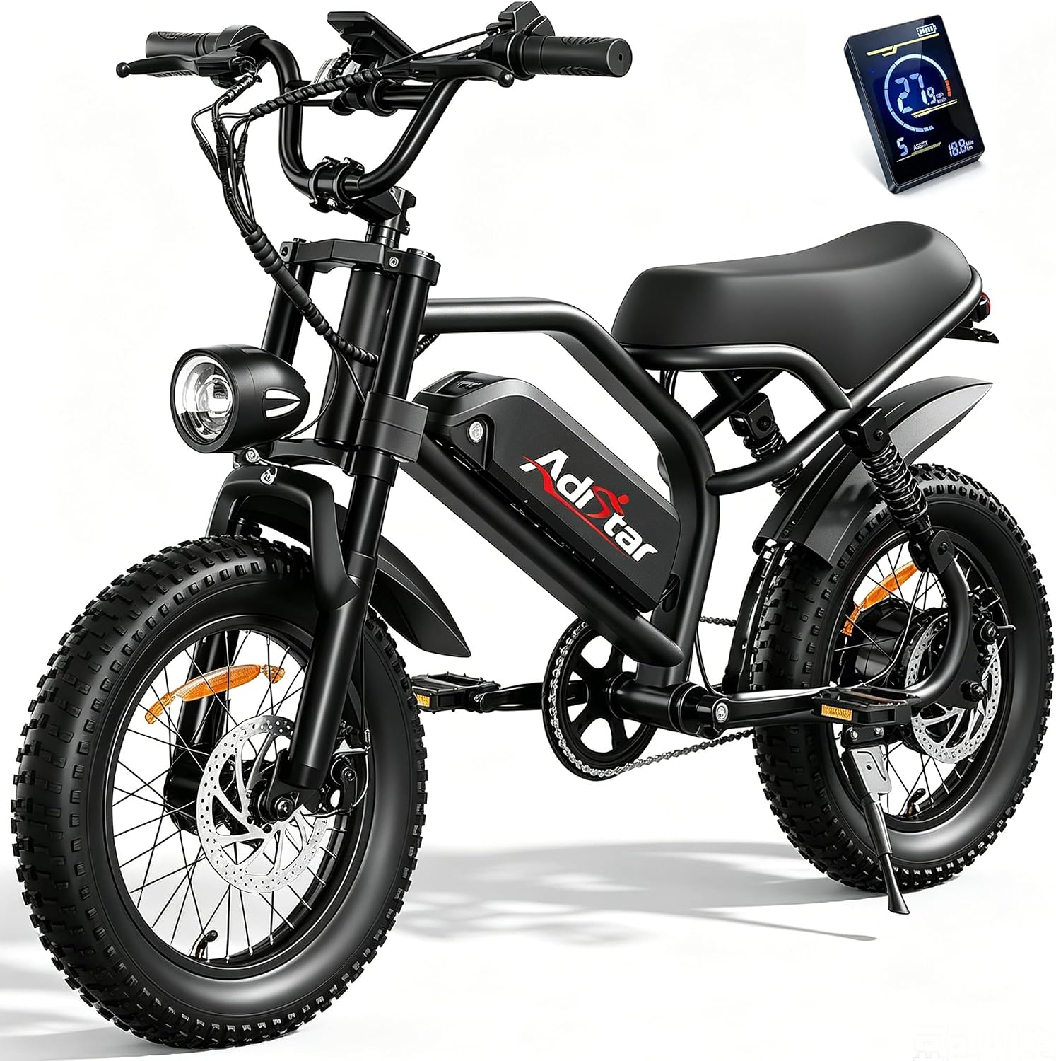 Electric Bike for Adults/Teens, Peak 1500W & 65 Miles Long Range, 48V 15.6Ah