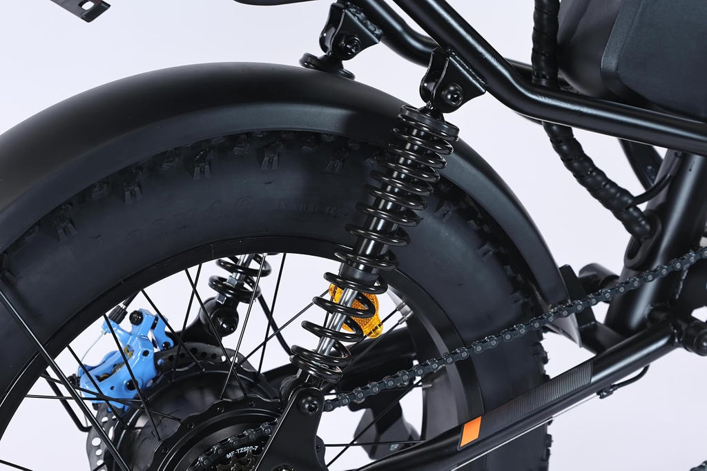 High-Speed Off-Road Fat Tire Electric Mountain Bike | Dual Headlights & 7-Speed