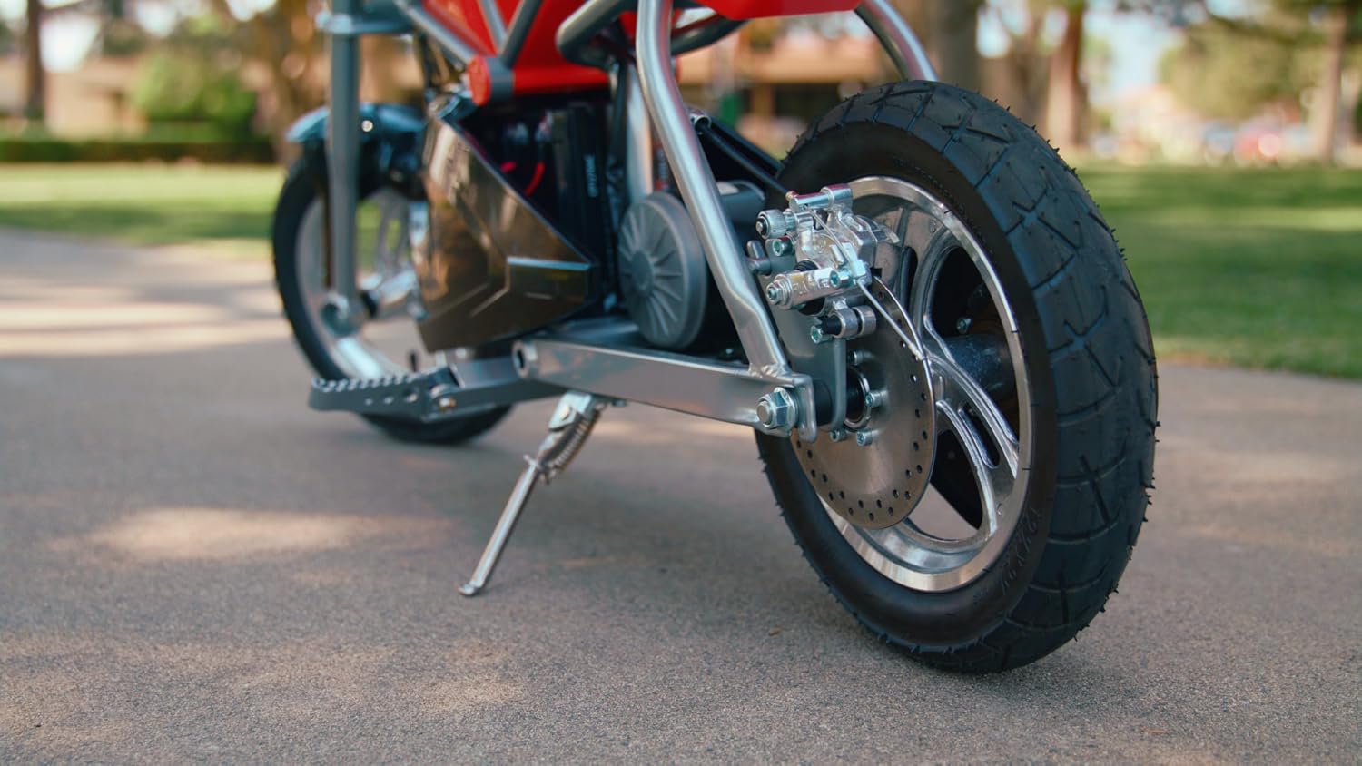 Compact Electric Street Bike - Red/Black