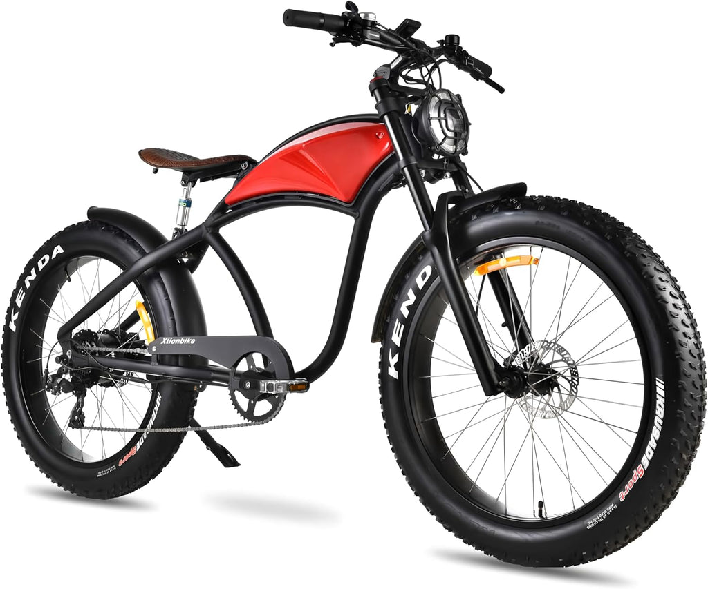 3000W High-Speed Electric Mountain Bike – 7-Speed Fat Tire E-Bike with Dual Shock Absorbers