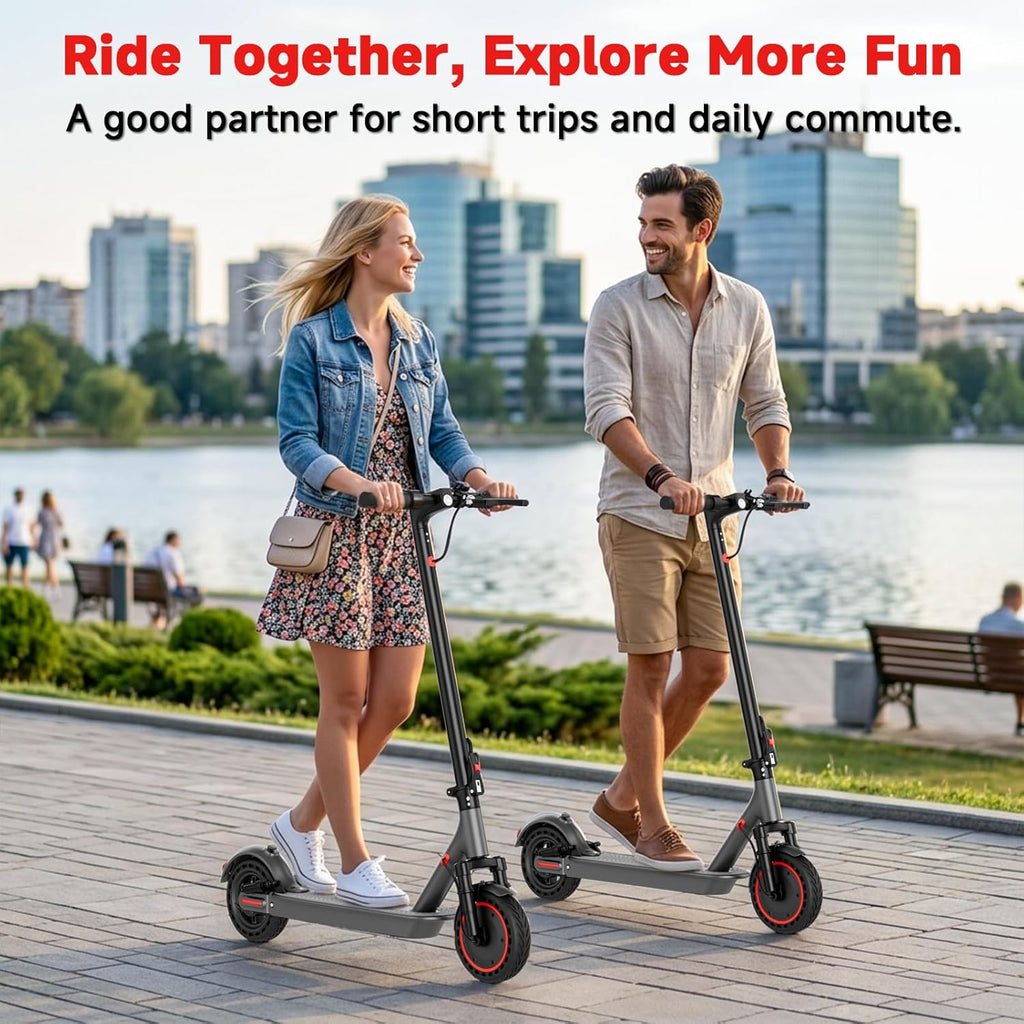 Electric Scooter for Adults with Dual Shock Absorbers,19/22MPH, 700/1000W Peak Motor