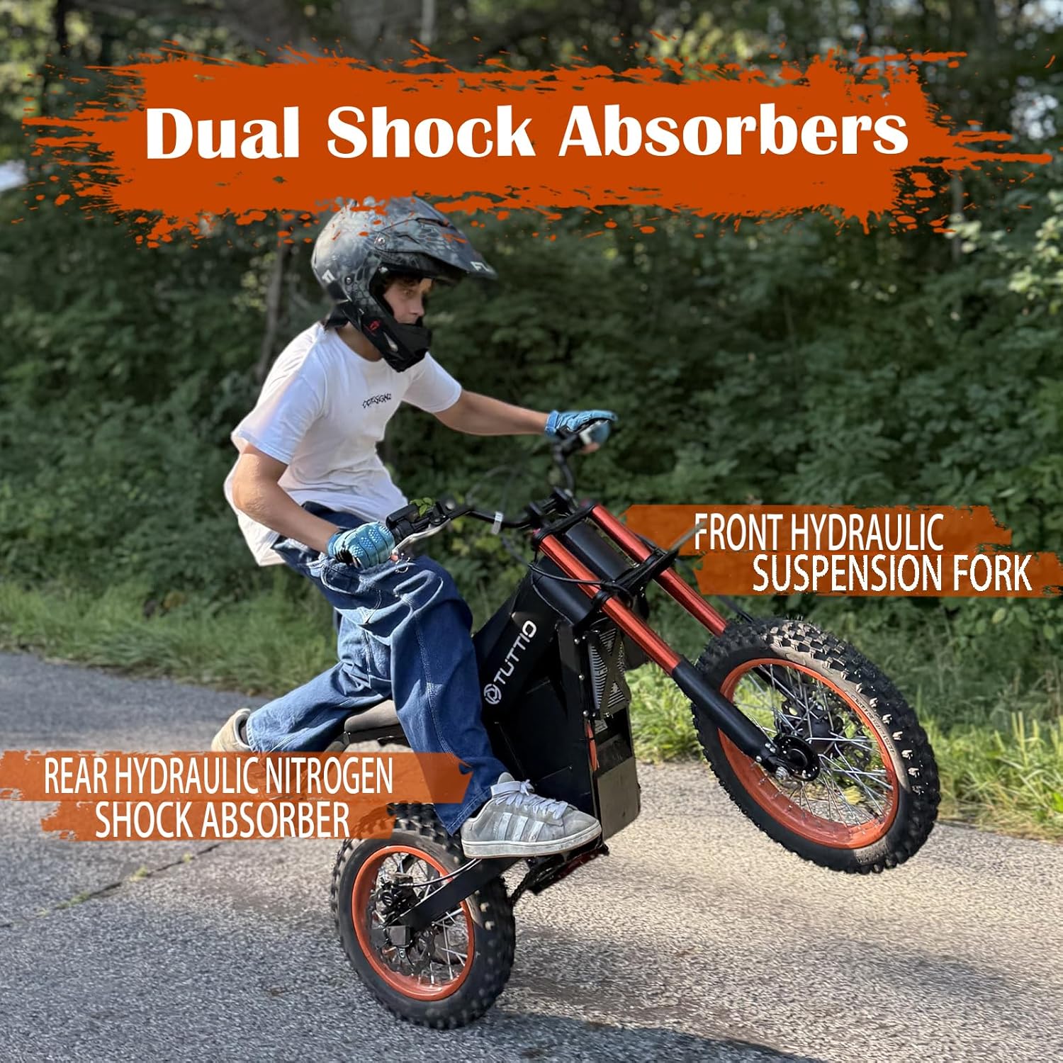 Electric Dirt Bike Adults 2000W Electric Bike 48V 21AH Removable