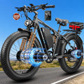9000W Peak Dual Motor Electric Bike | 47MPH Full Suspension Fat Tire E-Bike