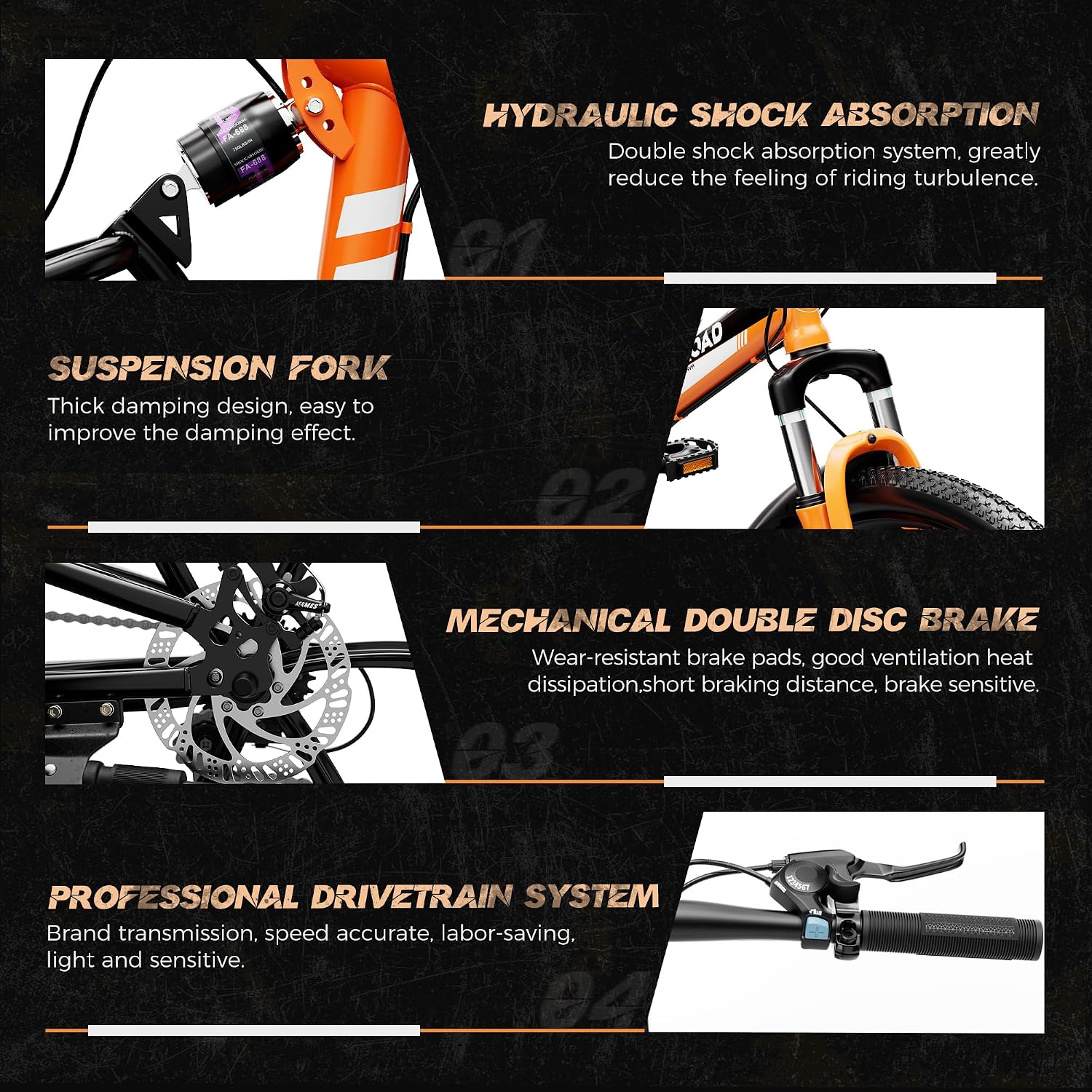26-Inch Folding Full Suspension Mountain Bike | 21-Speed & Dual Disc Brakes