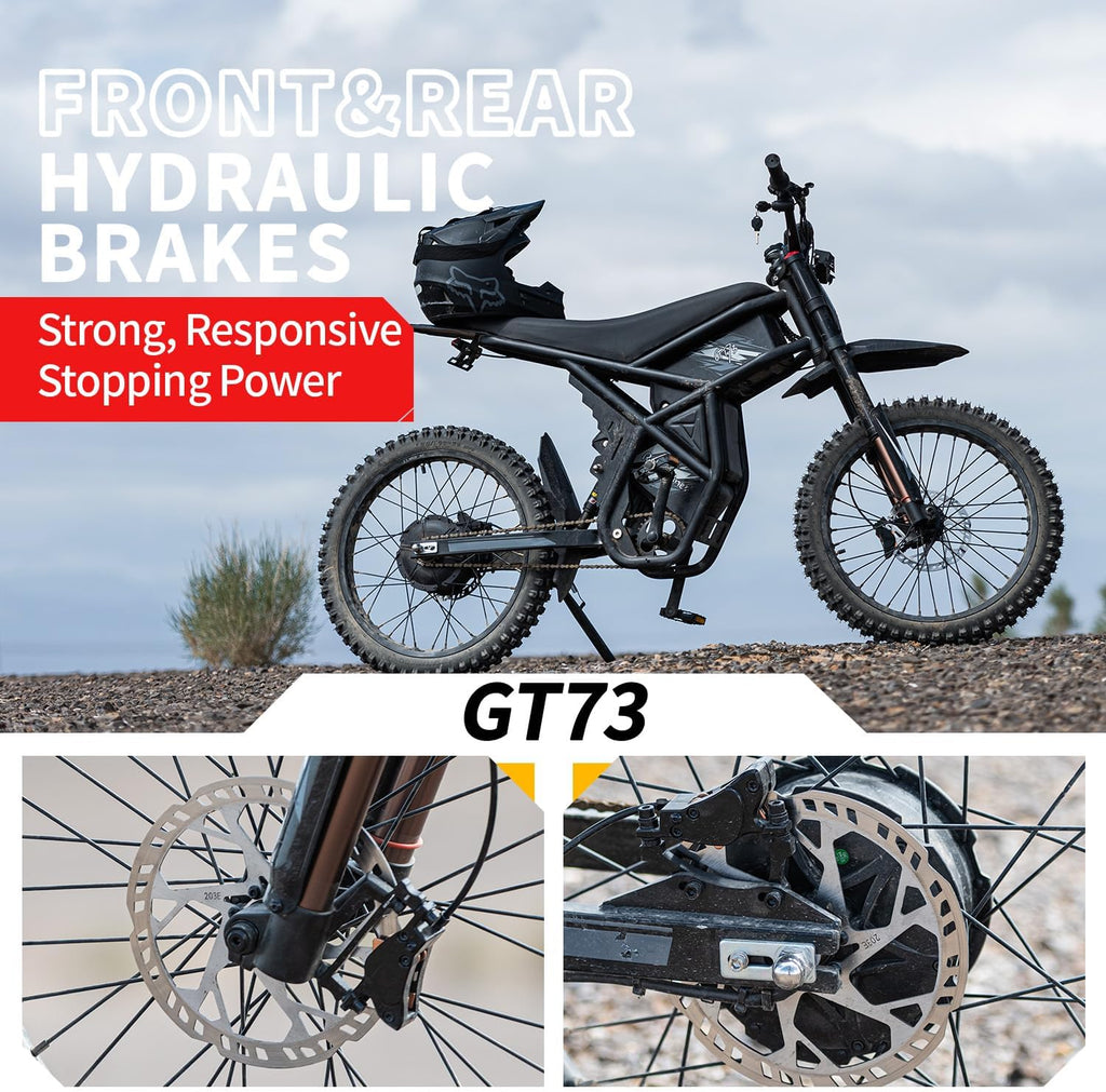 Electric Dirt Bike for Adults Teens 3500W Variable Speed Motor - 50/37 MPH High-Speed, 25" Fat Tires & Dual