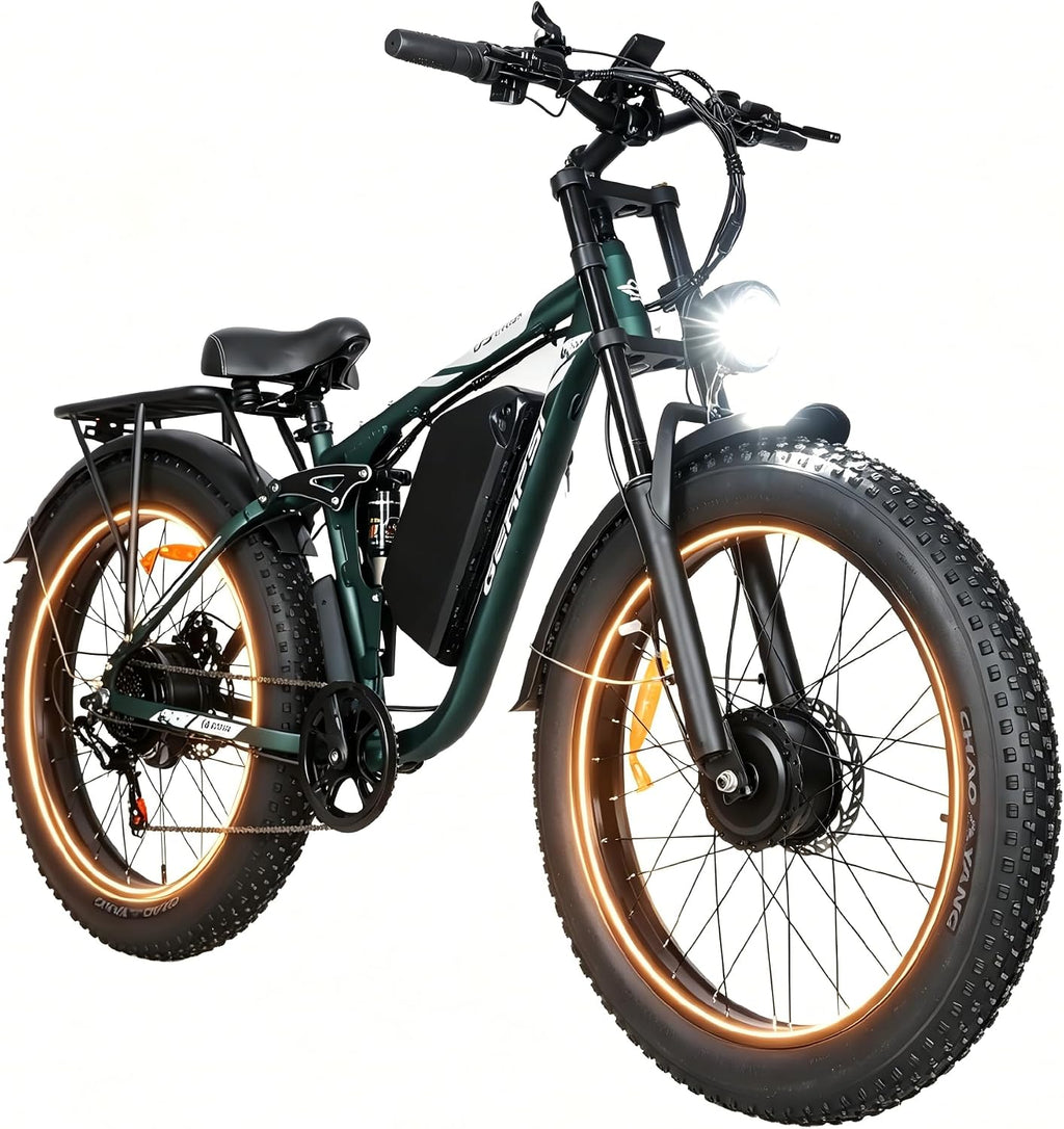 High-Performance Dual-Motor Full Suspension All-Terrain Electric Bike