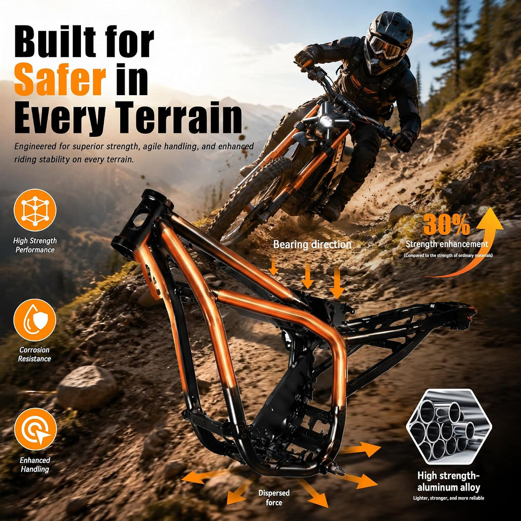 Electric Dirt Bike, 72V 22.5Ah