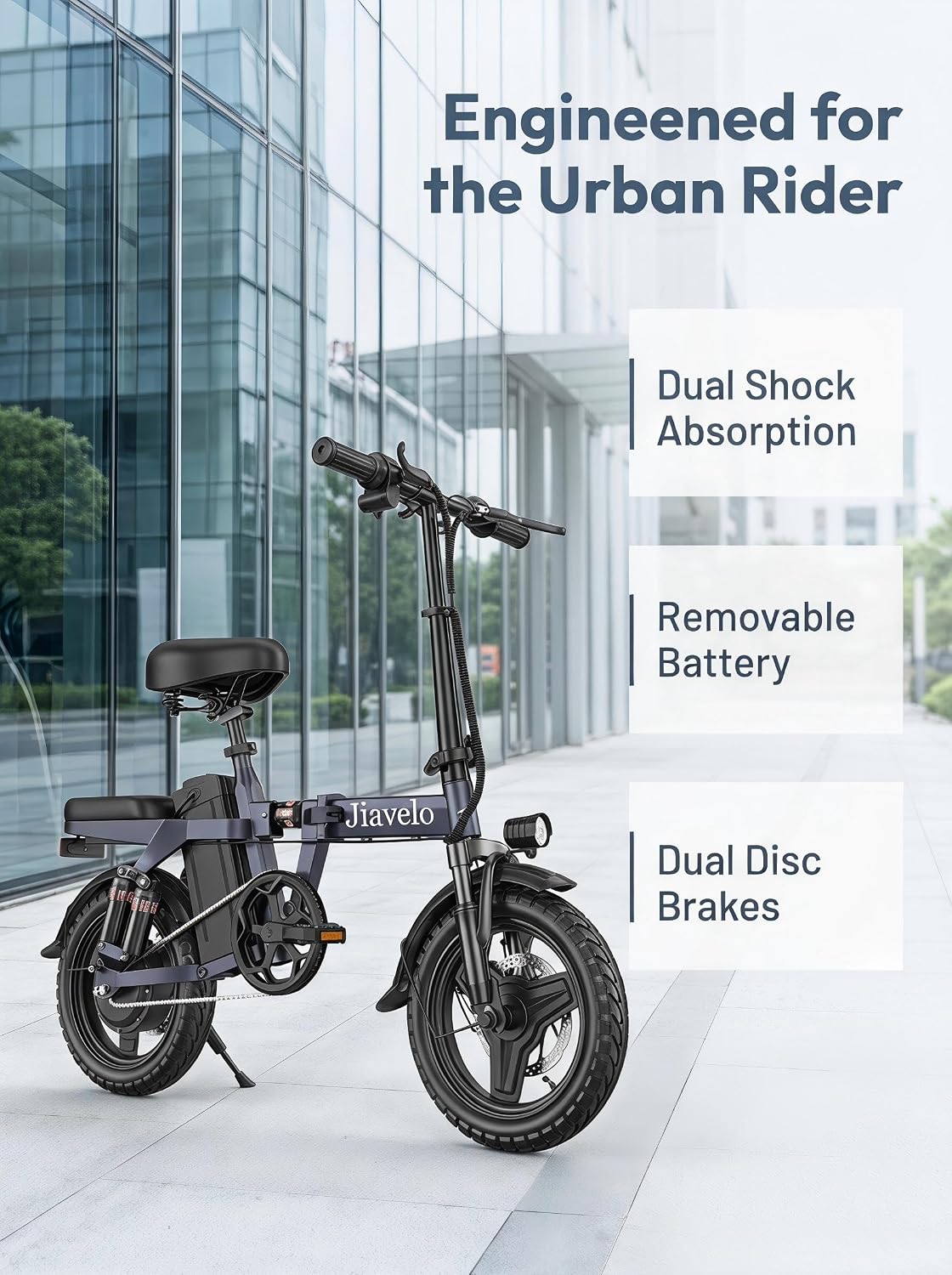 14" Mini Folding Electric Bike for Adults | Lightweight Commuter E-Bike