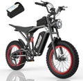 Full Suspension Fat Tire Electric Bike with NFC Unlock – 1500W Peak Motor, 20" x 4.0" All-Terrain E-Bike, 48V 20Ah, 31MPH, UL 2849 Certified (80 Miles Max Range)