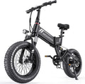 20" Folding Fat Tire Electric Bike for Adults – 1000W Peak Motor, 48V 10Ah Battery, 7-Speed All-Terrain E-Bike