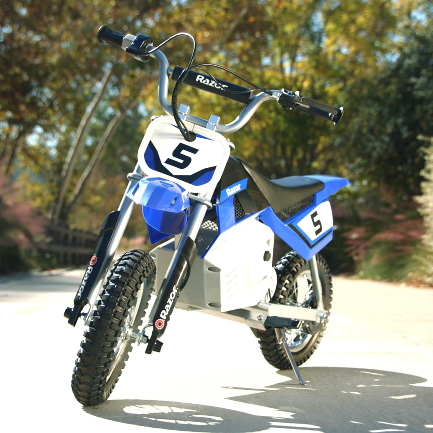 Electric Bike for Kids Ages 8+, 140 lb Max Weight, Blue