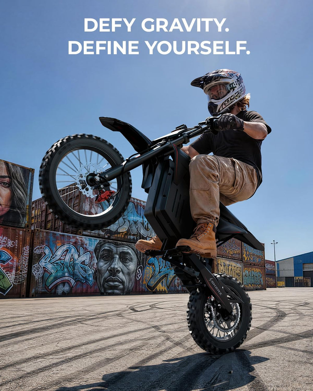 Electric Dirt Bike for Adults & Teens, 14"/12" Fat Tire 3200W Motor 37MPH Off-Road EBike, 48V