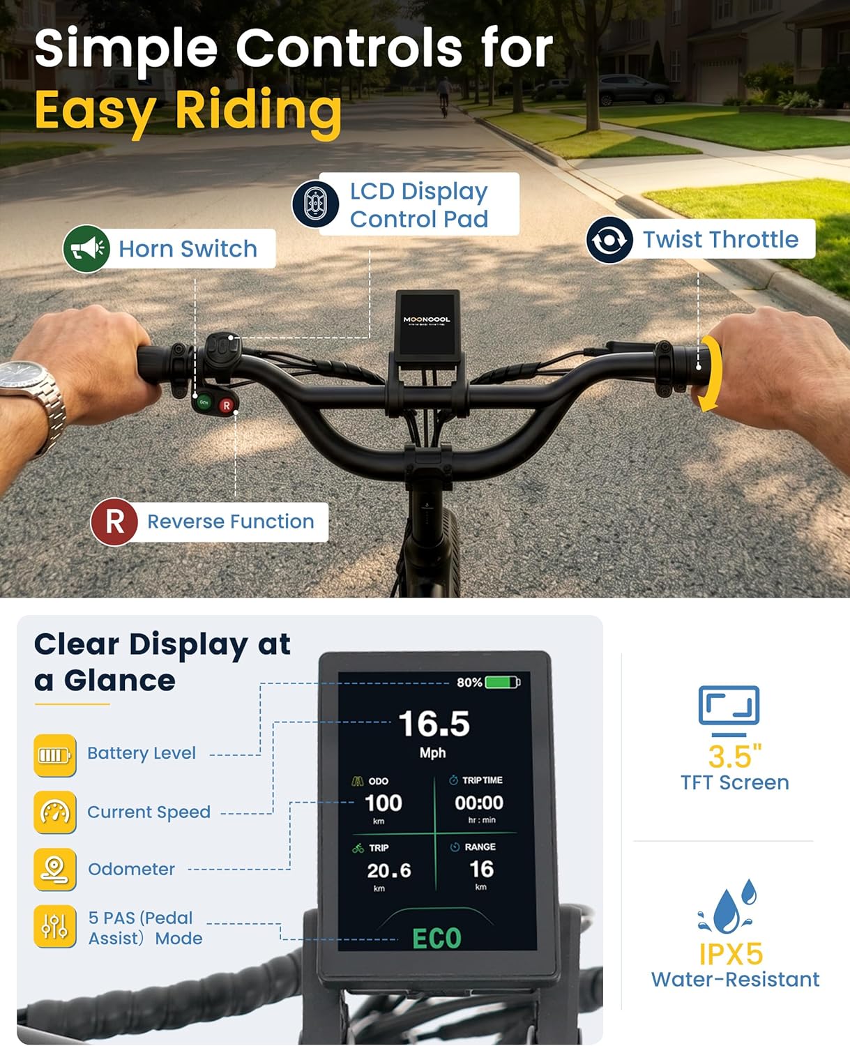 Folding 3-Wheel Electric Tricycle for Adults | 500W-750W Step-Thru Etrike with 20" Fat Tires, Removable Battery & Reverse Function