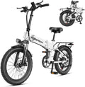 1200W Peak Folding Electric Bike | 20" Fat Tire Full Suspension E-Bike