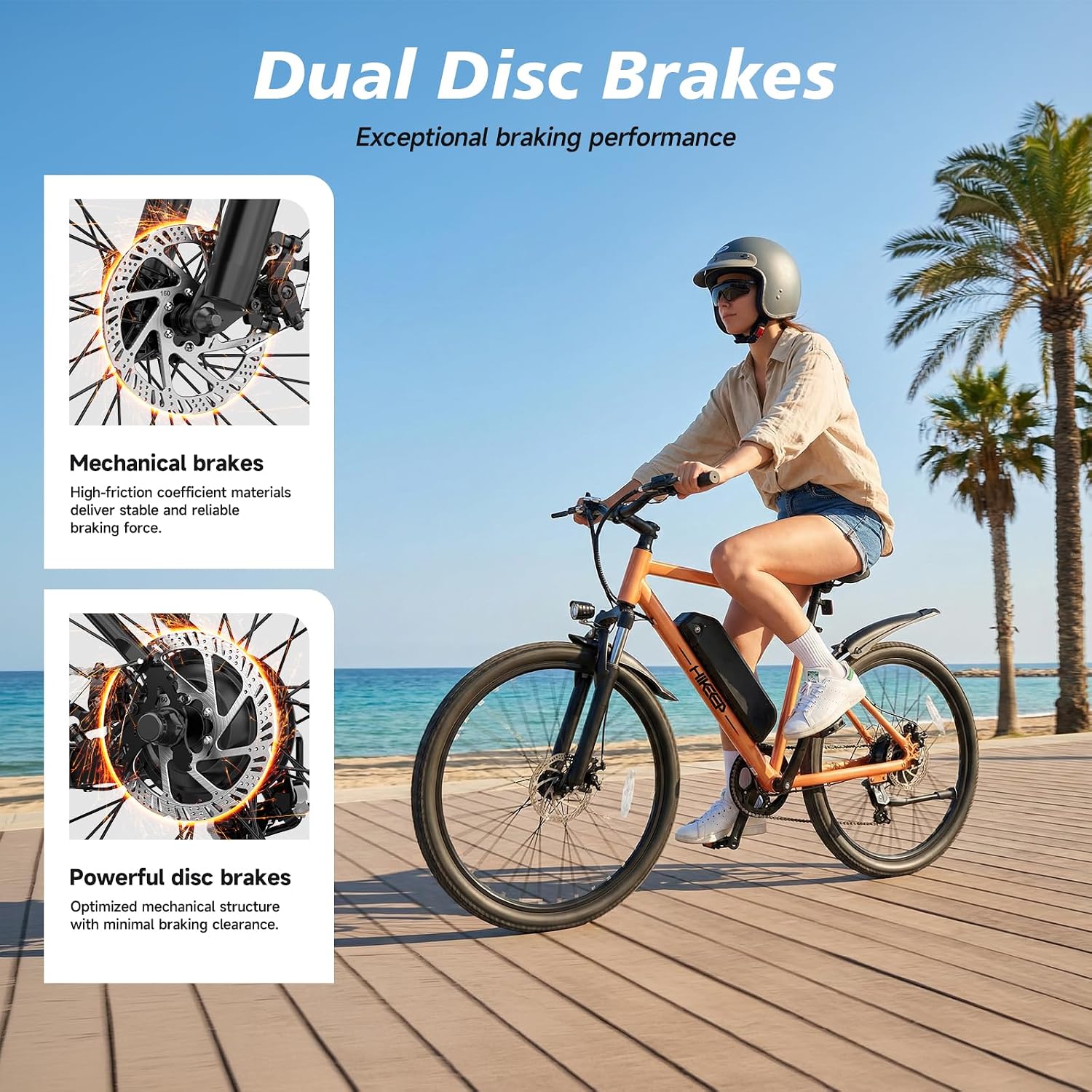 8V All-Terrain Electric Mountain Bike | 750W Peak Motor & Front Suspension