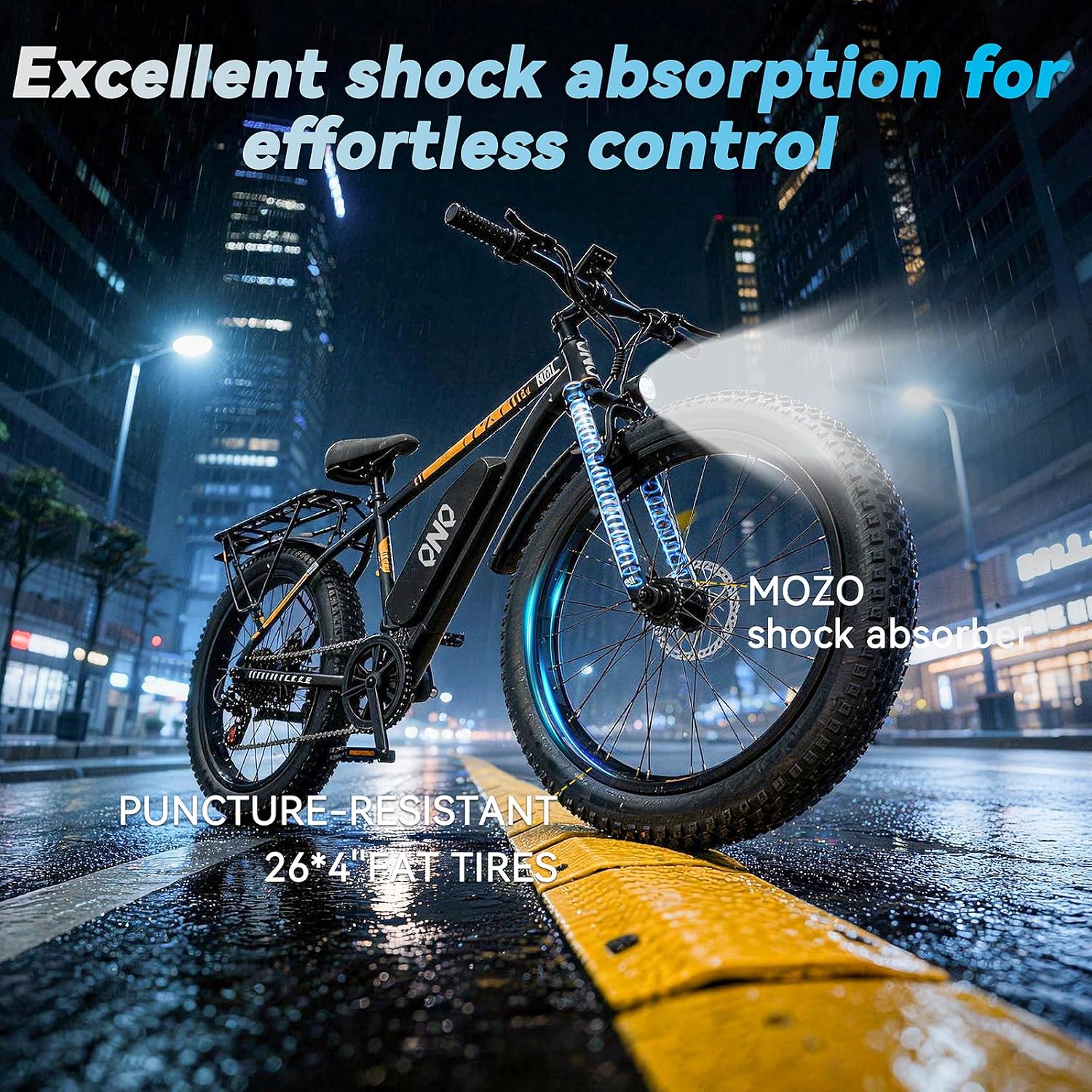 1500W Peak Power All-Terrain Electric Bike | 26" Fat Tire E-Bike