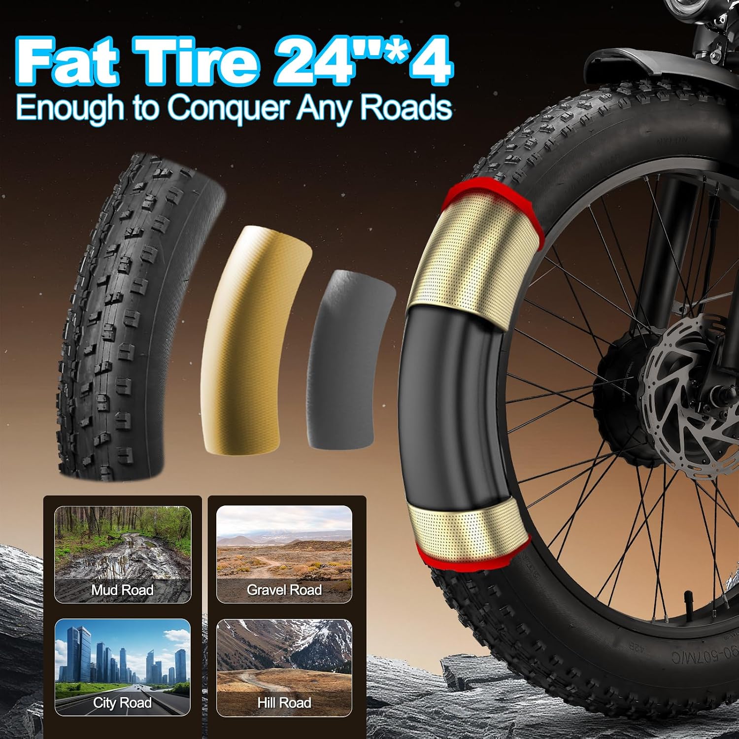 9000W Peak Dual Motor Electric Bike | 47MPH Full Suspension Fat Tire E-Bike