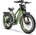 High-Performance All-Terrain Electric Bike for Adults – 3500W Peak Motor, Up to 50MPH, 26" x 4" Fat Tires, Dual Suspension Off-Road Mountain E-Bike