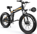 Foldable All-Terrain Fat Tire Electric Bike – 26" x 4.0" Folding Mountain E-Bike for Adults (500W Motor, 48V 10.4Ah Removable Battery, 21-Speed, Dual Shock Absorbers, UL 2849 Certified)