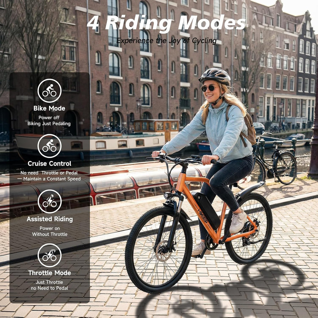 8V All-Terrain Electric Mountain Bike | 750W Peak Motor & Front Suspension