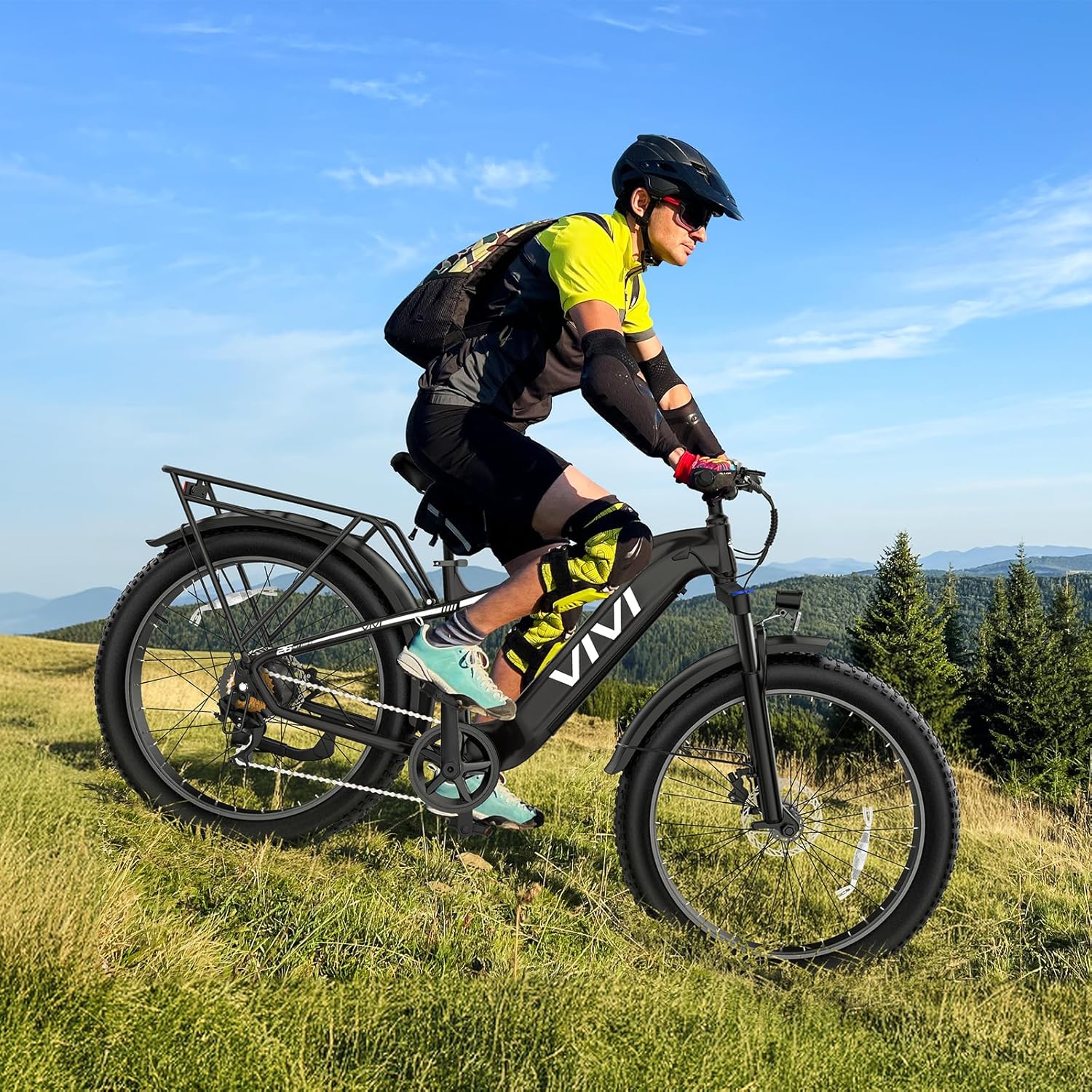 26" Fat Tire Electric Mountain Bike – 1500W Peak Motor, Hydraulic Brakes & Torque Sensor