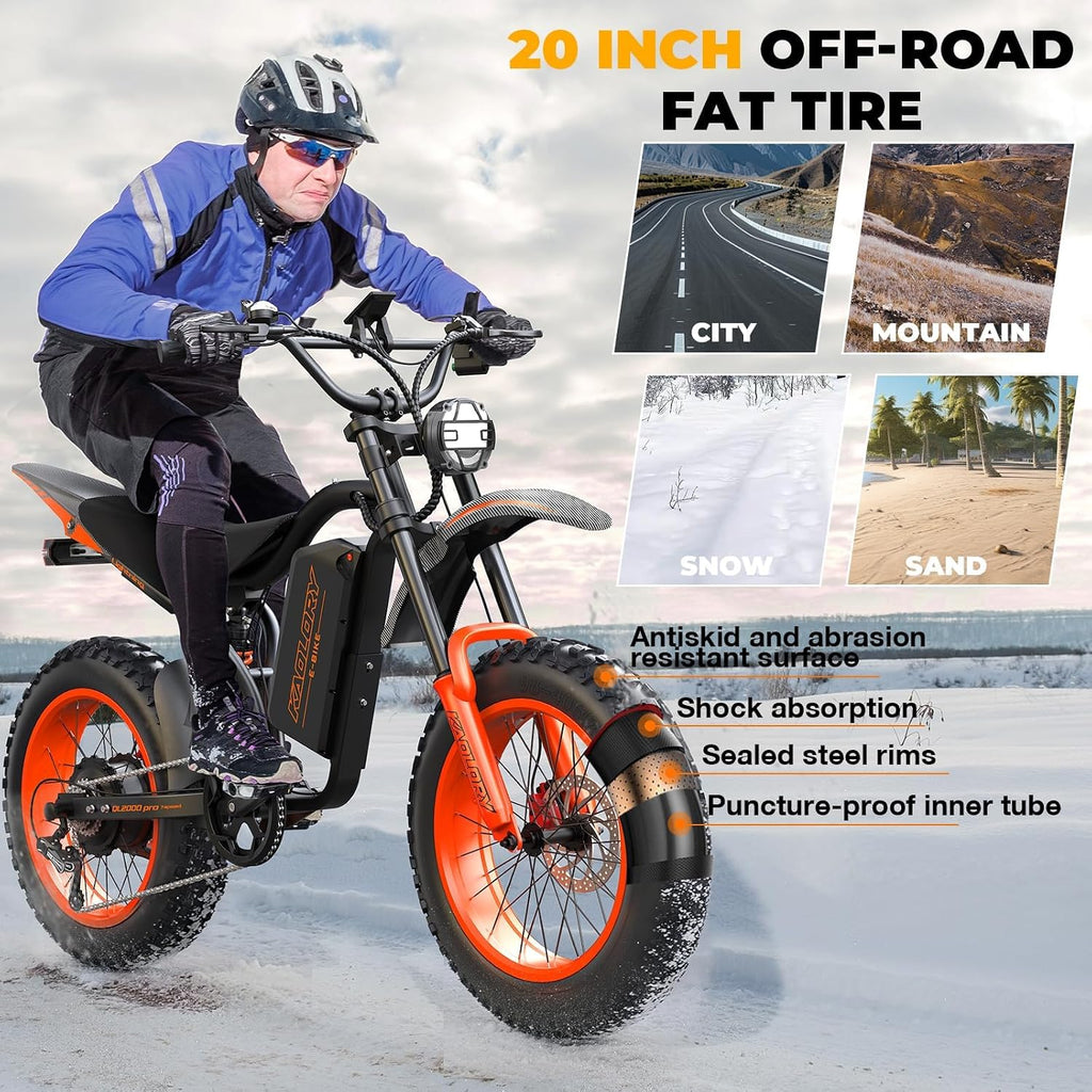 Electric Bike for Adults - 5000W Motor, 60V 36Ah