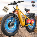 6000W Peak Dual-Motor 26" Fat Tire Electric Mountain Bike – 50 MPH High-Performance Adult E-Bike with Turn Signals