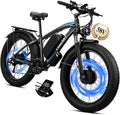 26" Dual-Motor All-Terrain Electric Mountain Bike | 9000W Peak 45MPH Extended Range E-Bike