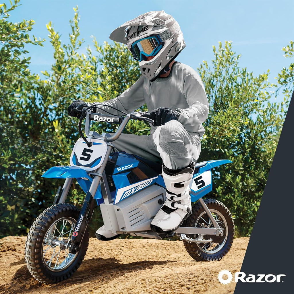 Electric Bike for Kids Ages 8+, 140 lb Max Weight, Blue