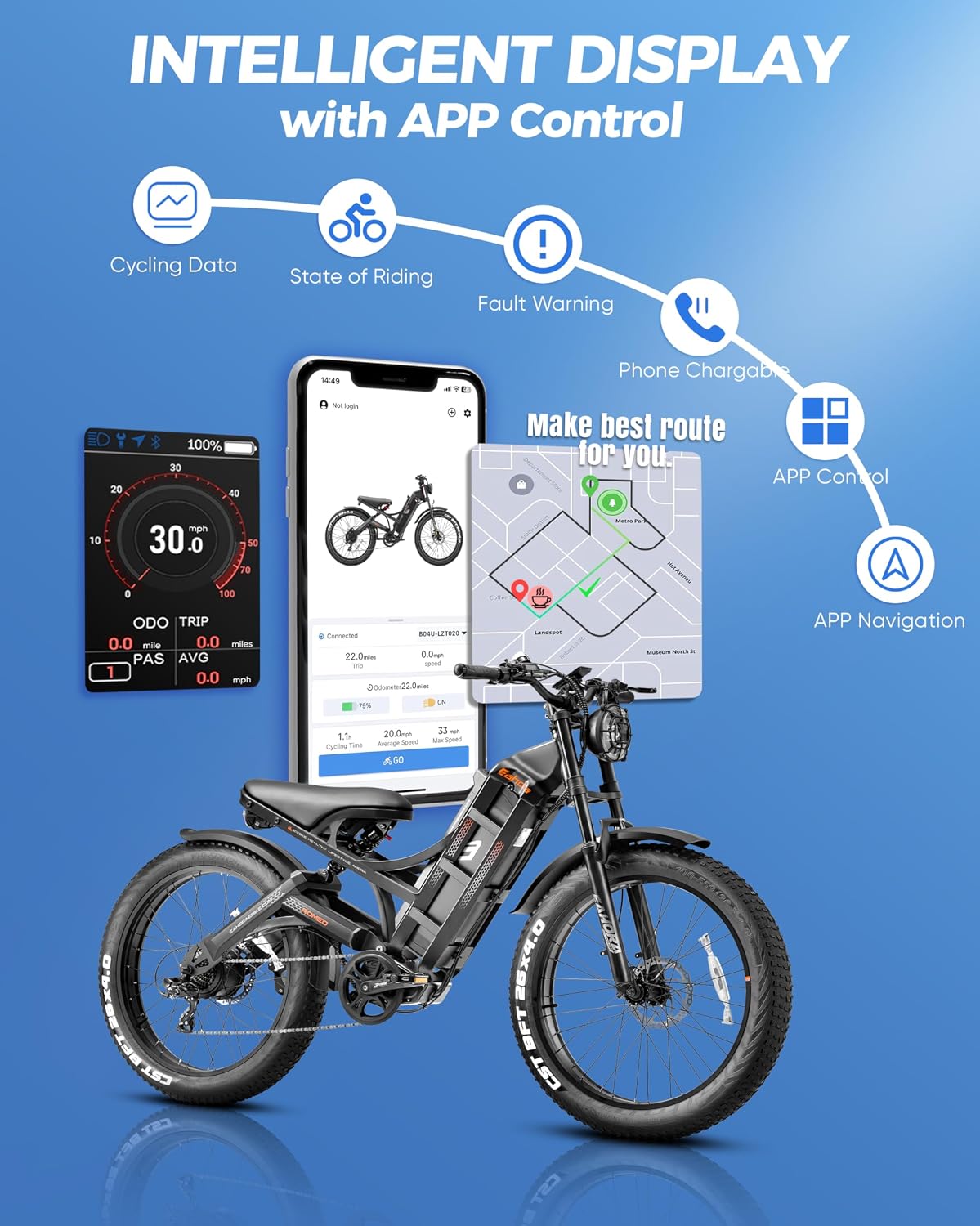 6000W Dual-Motor Off-Road Electric Bike | Ultra Long Range 52MPH E-Bike