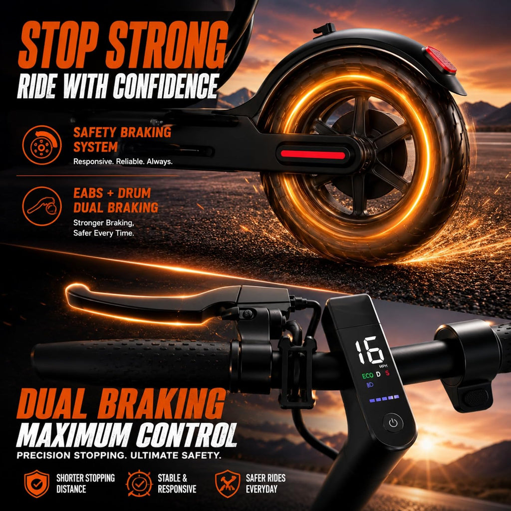 Electric Scooter, 350W-500W Motor, 9 MPH to 22MPH, 10-41 Miles Range