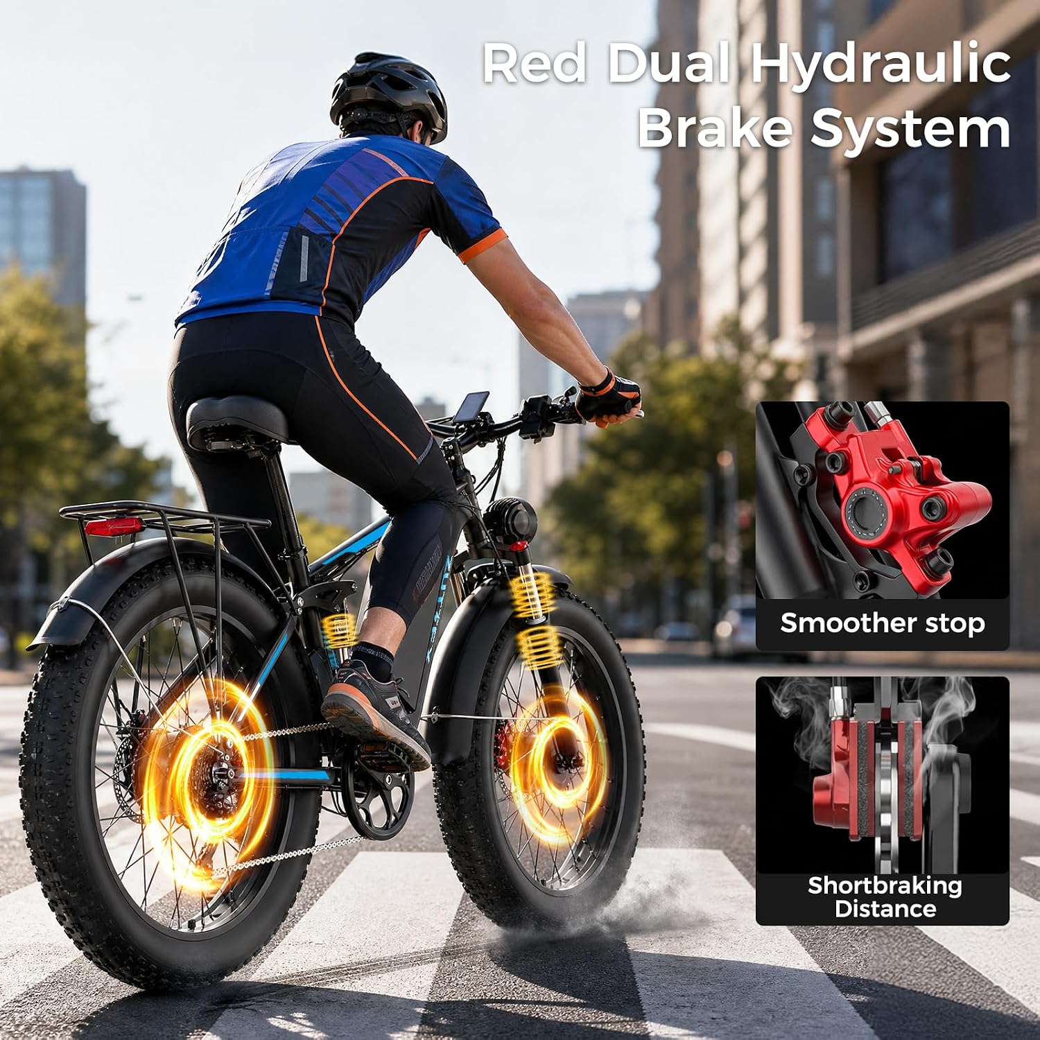 24" Dual Motor All-Terrain Electric Bike – 9000W Peak High-Performance Off-Road Mountain E-Bike