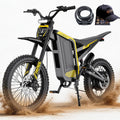 Electric Dirt Bike,4000W 40MPH E Bikes for Adults Electric,19''/17''Fat Tire Electric Motorcycle, 52V/30AH